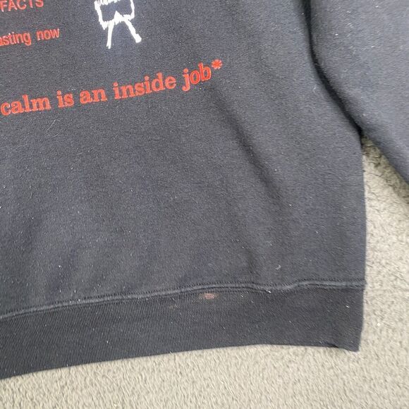 Frog Skateboards Hoodie Sweatshirt Black Surf Sk8 Stars Skate Distressed Y2K 90' - Picture 12 of 13